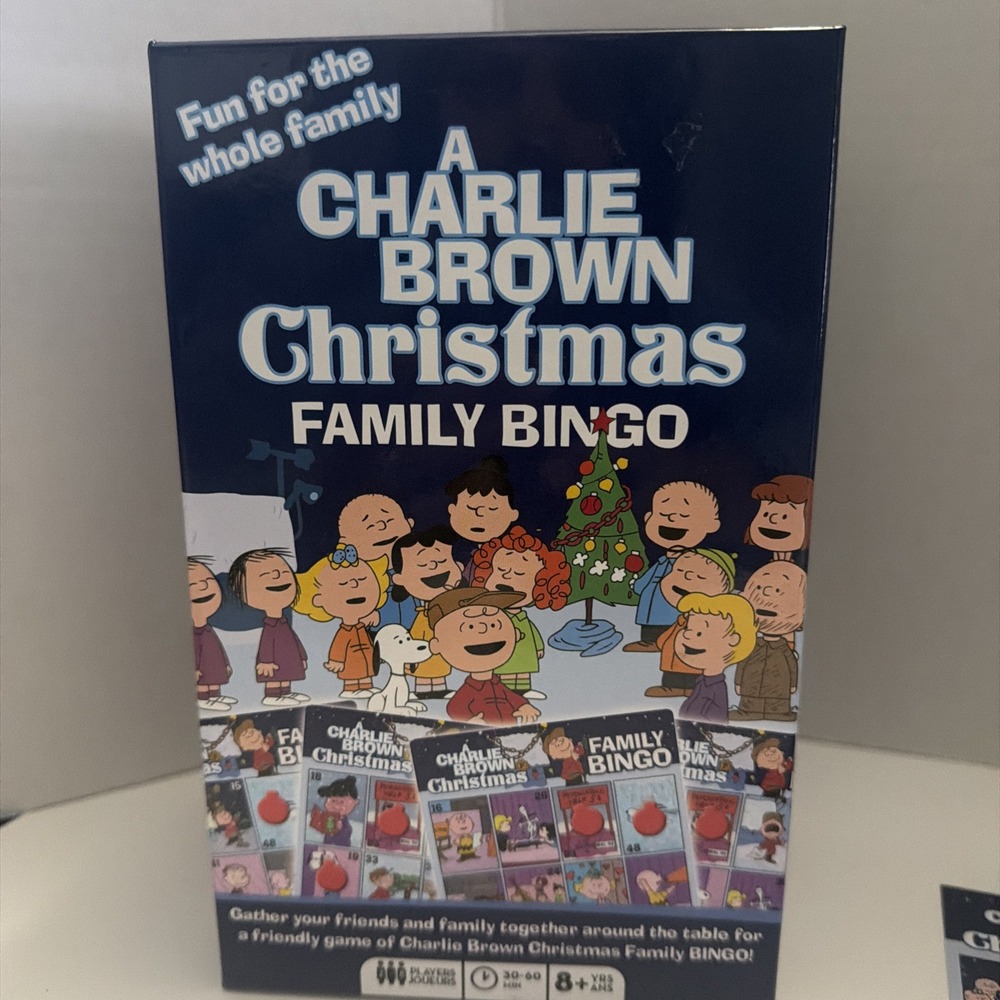 Peanuts A Charlie Brown Christmas Family Bingo Game 2019 Sealed Cards